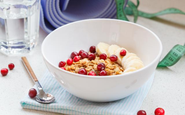 Puedes comer bananas y cereales antes del ejercicio