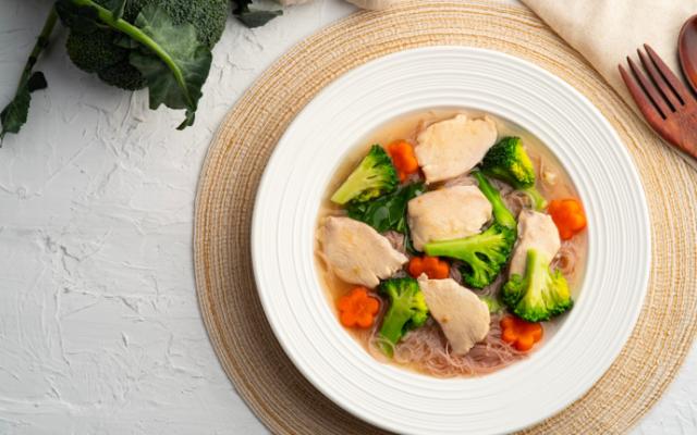 Ejemplo de un plato de una dieta baja en sodio.