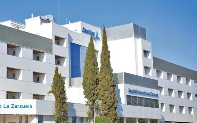 Façade of the Zarzuela University Hospital