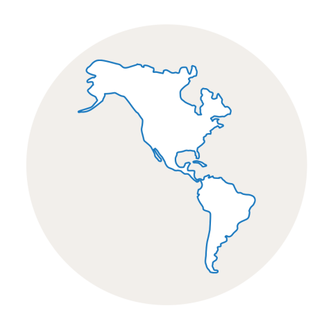 Silueta de América.