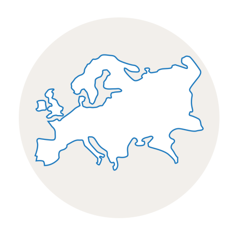 Silueta de Europa.
